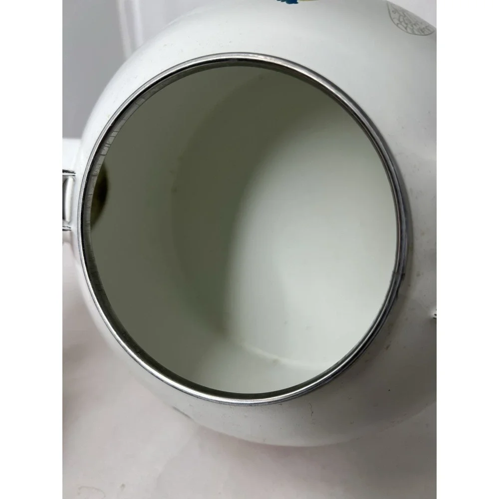 The‎ Pioneer Woman Blooming Bouquet Whistling Tea Kettle White EUC